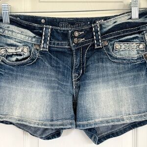 Miss Me Blue Jean Shorts
